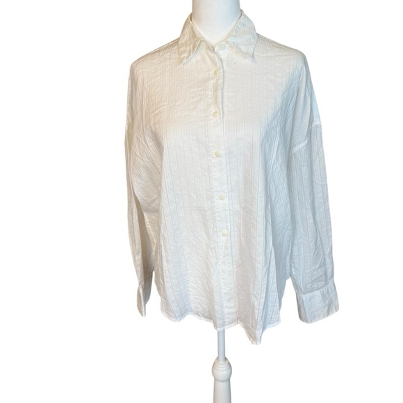 Rag & Bone Women’s White Cotton Button Front Blouse XS Extra Small Office Career - Picture 1 of 11
